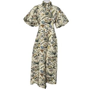 hyacinth house blue and white floral cisco maxi dress Hyacinth House Blue Floral Rachel Maxi Dress Blue Floral / M